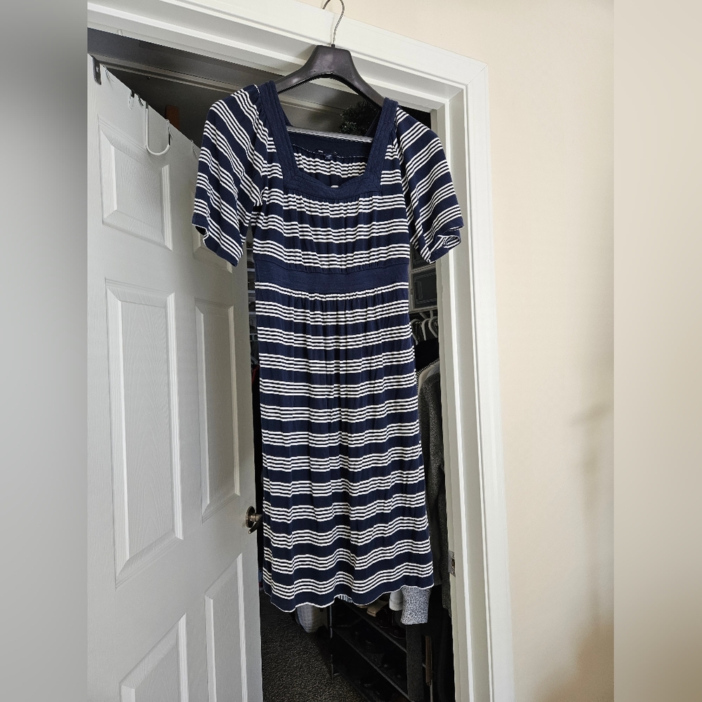 GAP Vintage Navy and White Striped Dress
